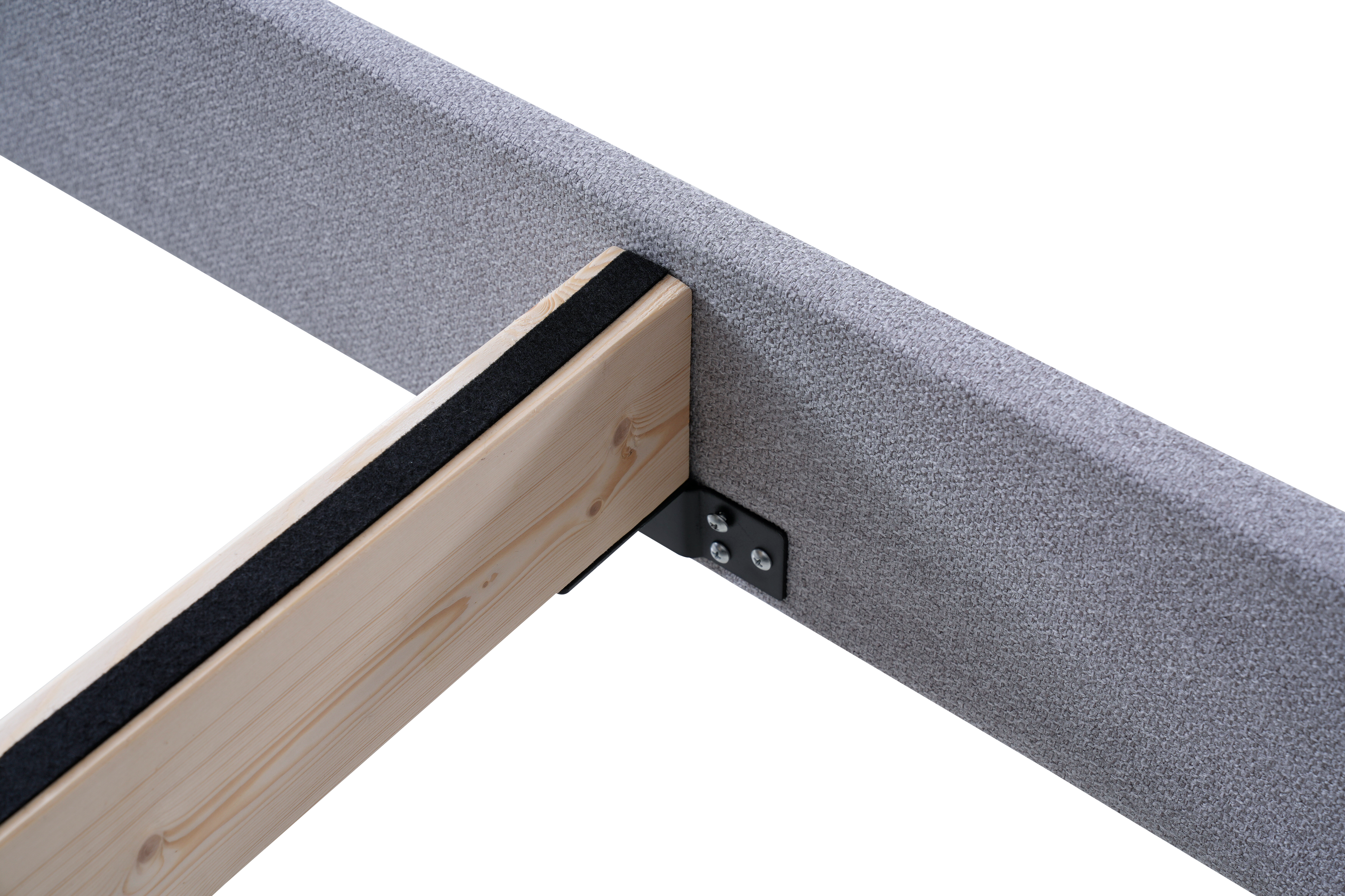 Sleep Firm Luxe mattress and Grey Bed Frame Ensemble