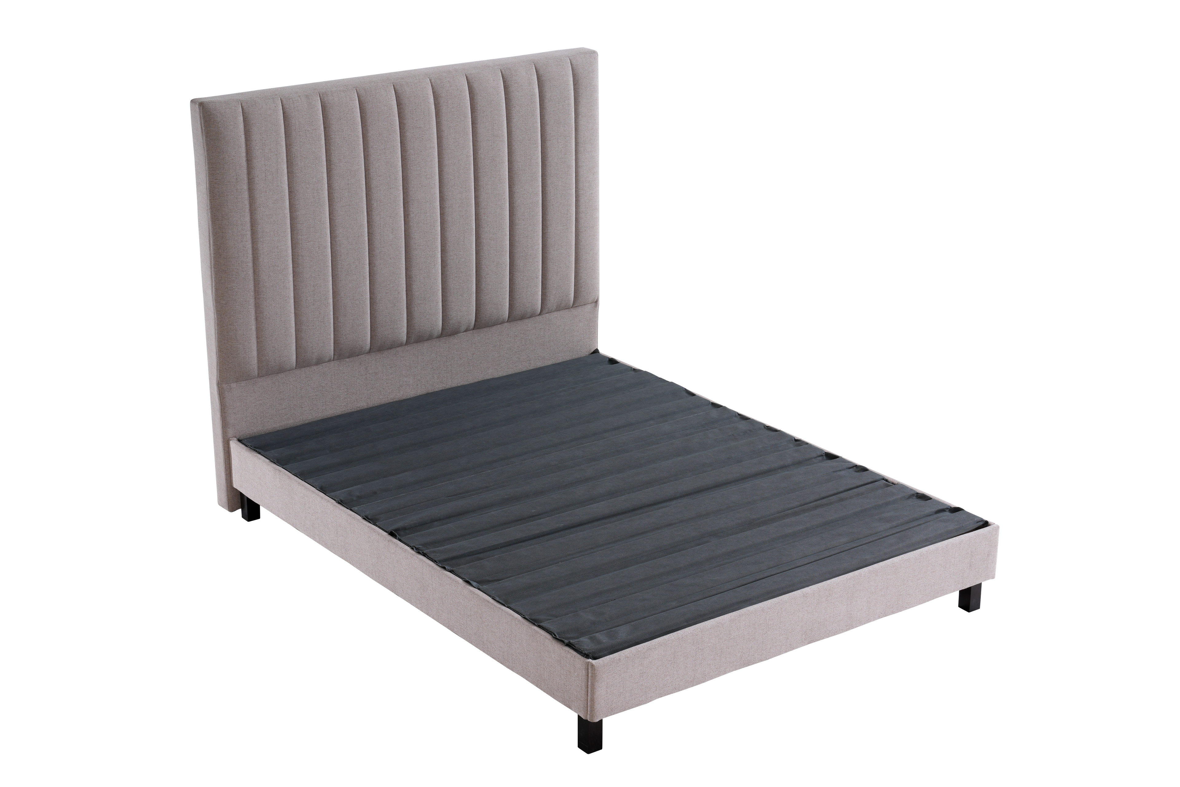 Sleep Firm Luxe mattress and Oatmeal Bed Frame Ensemble