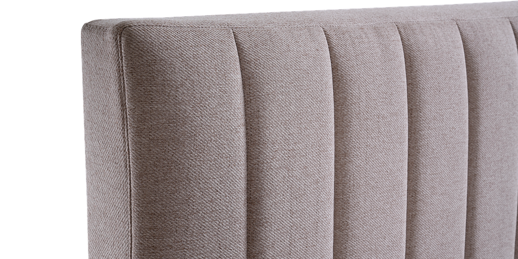 Sleep Firm Luxe mattress and Oatmeal Bed Frame Ensemble