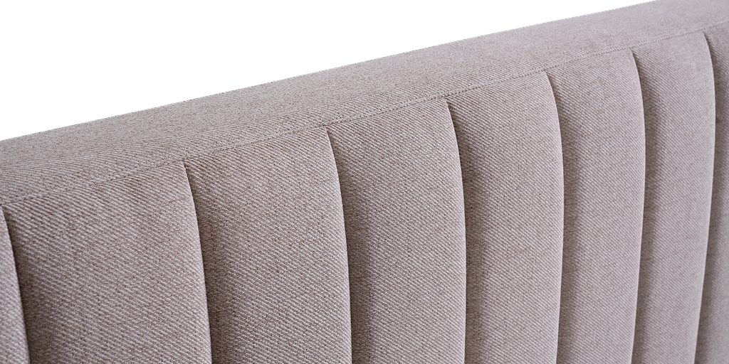 Sleep Firm Luxe mattress and Oatmeal Bed Frame Ensemble