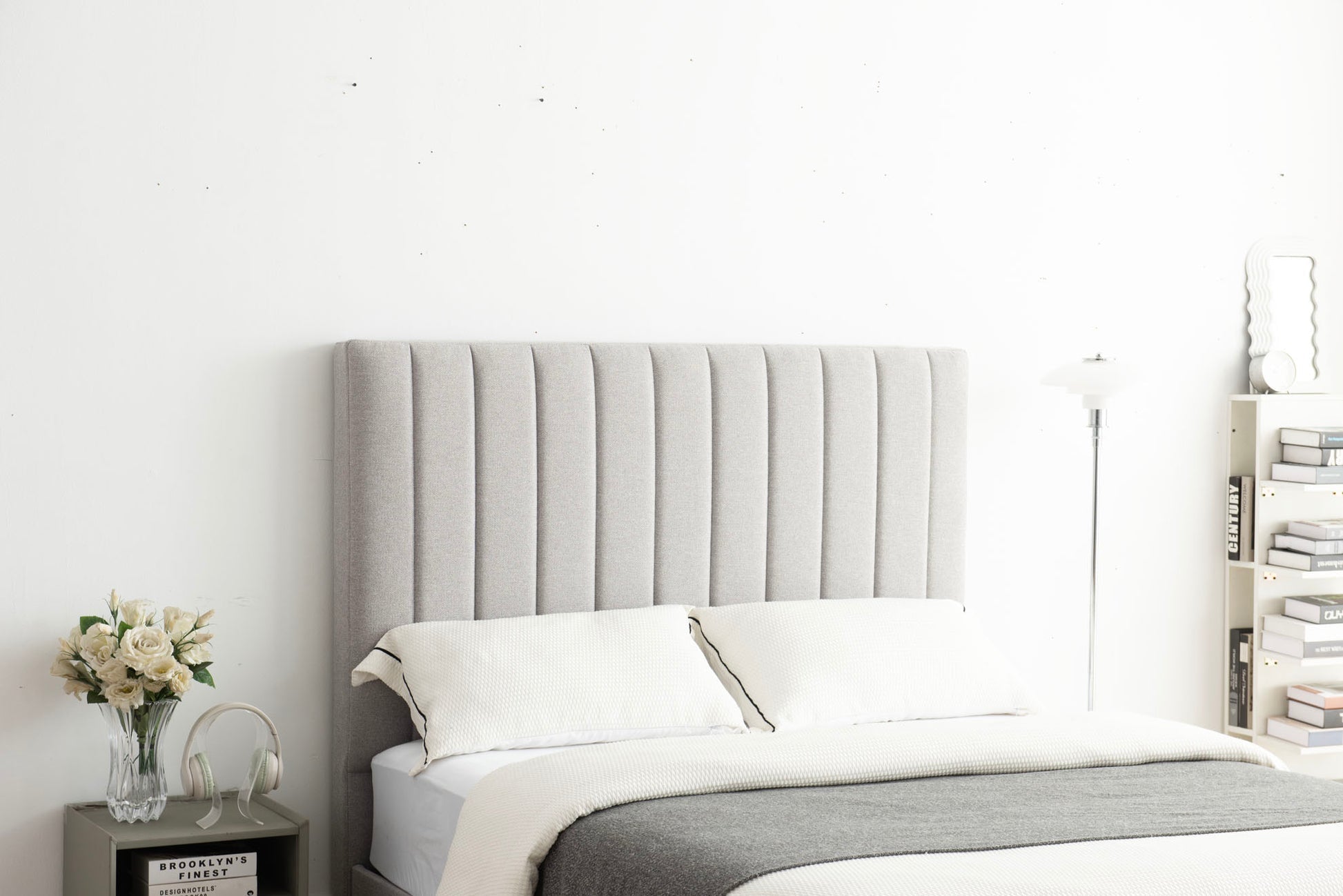 Sleep Firm Ultra mattress and Grey Bed Frame Ensemble