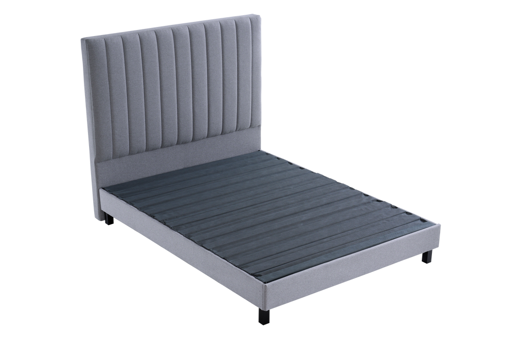 Sleep Firm Ultra mattress and Grey Bed Frame Ensemble