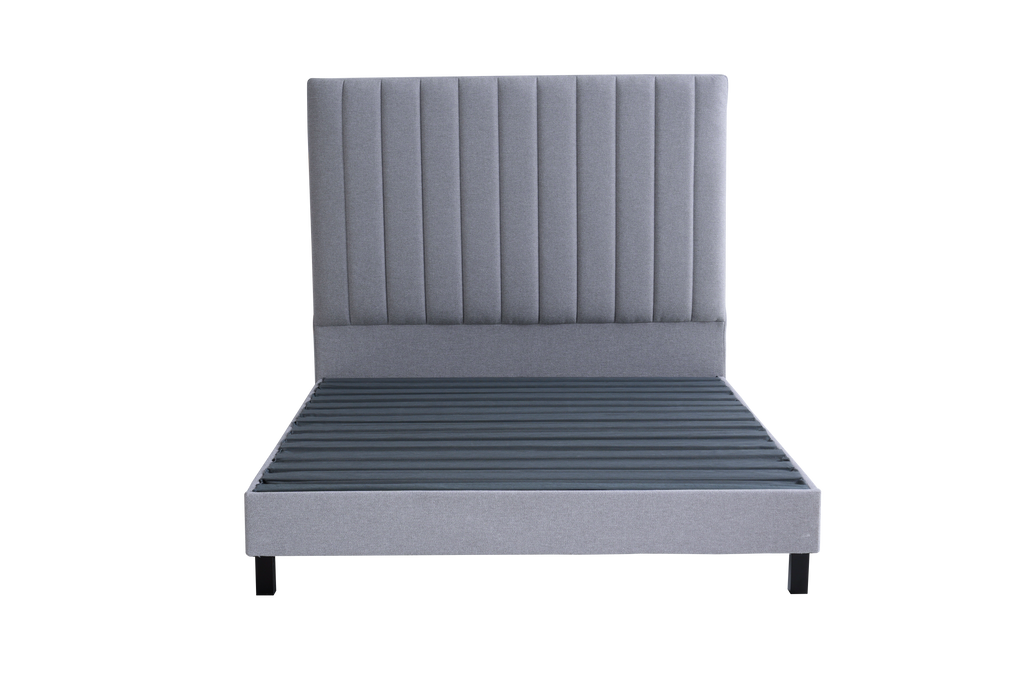 Sleep Firm Ultra mattress and Grey Bed Frame Ensemble