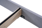 Sleep Firm Luxe mattress and Grey Bed Frame Ensemble
