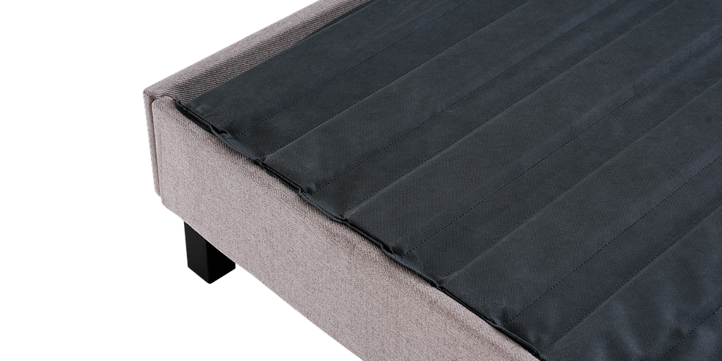 Sleep Firm Luxe mattress and Oatmeal Bed Frame Ensemble