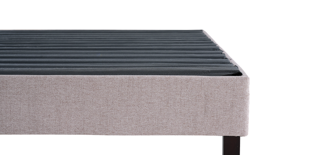 Sleep Firm Luxe mattress and Oatmeal Bed Frame Ensemble