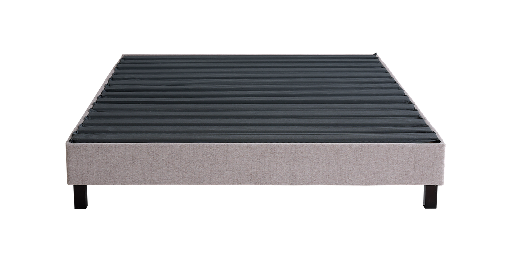 Sleep Firm Luxe mattress and Oatmeal Bed Frame Ensemble